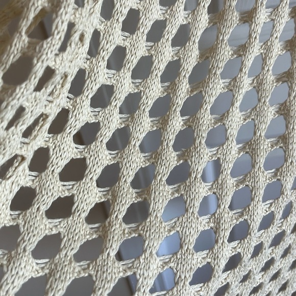 Bell Sleeve Open Knit Crochet sweater beach Dress Swim Coverup Boho cover-up - Picture 7 of 9